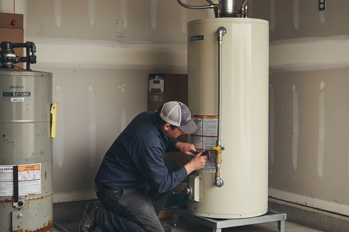Water heater and shutoff valve replacement in Lucasville